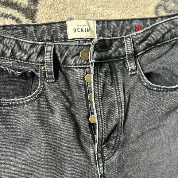 Sezane brut sexy black jeans - Picture 5 of 13